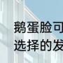 鹅蛋脸可以选择的发型（鹅蛋脸可以选择的发型）