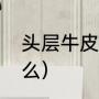 头层牛皮革是什么（牛皮头层革是什么）