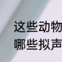 这些动物的拟声词(叫声)是什么（有哪些拟声词来形容动物的各种叫声）