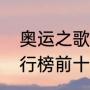 奥运之歌主题曲？（奥运会主题曲排行榜前十名？）