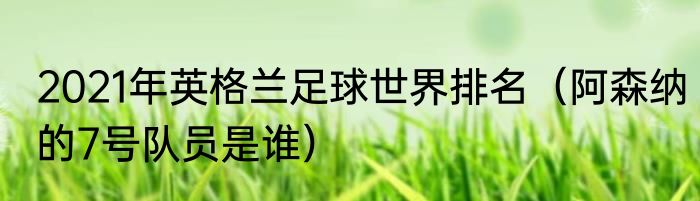 2021年英格兰足球世界排名（阿森纳的7号队员是谁）
