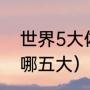 世界5大体育赛事（2021五大联赛是哪五大）