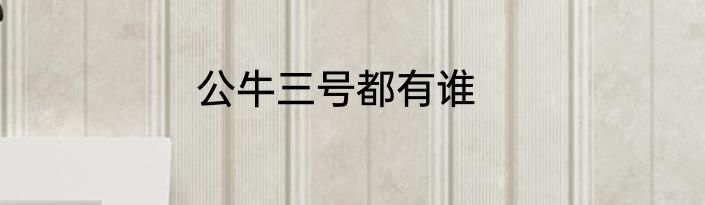 公牛三号都有谁
