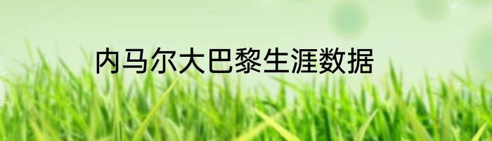 内马尔大巴黎生涯数据