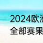 2024欧洲杯几年一次（2021欧洲杯全部赛果）