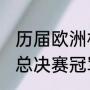 历届欧洲杯冠亚军是谁（07年欧洲杯总决赛冠军）