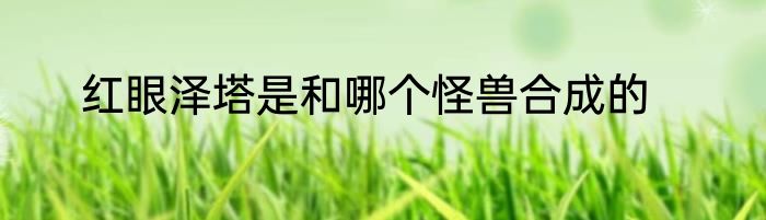 红眼泽塔是和哪个怪兽合成的