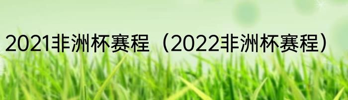 2021非洲杯赛程（2022非洲杯赛程）