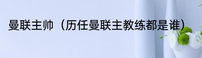 曼联主帅（历任曼联主教练都是谁）
