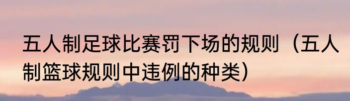 五人制足球比赛罚下场的规则（五人制篮球规则中违例的种类）