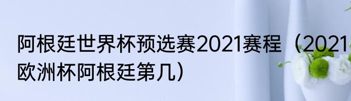 阿根廷世界杯预选赛2021赛程（2021欧洲杯阿根廷第几）