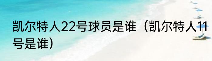 凯尔特人22号球员是谁（凯尔特人11号是谁）