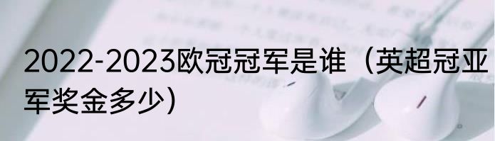 2022-2023欧冠冠军是谁（英超冠亚军奖金多少）