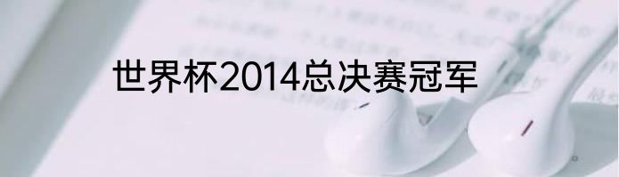 世界杯2014总决赛冠军