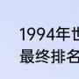 1994年世界杯赛制（1986年世界杯最终排名）