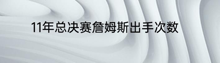 11年总决赛詹姆斯出手次数