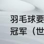 羽毛球要赢得哪种比赛才能成为世界冠军（世界羽联年终总决赛积分榜）