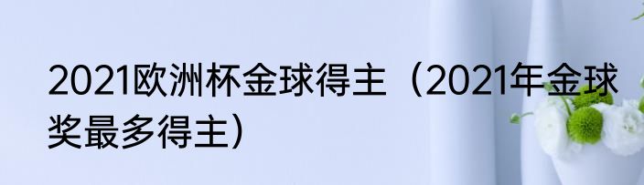 2021欧洲杯金球得主（2021年金球奖最多得主）