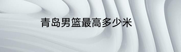青岛男篮最高多少米
