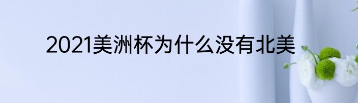 2021美洲杯为什么没有北美