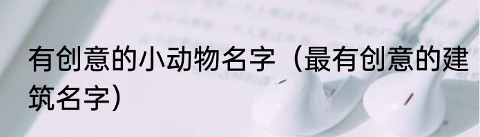 有创意的小动物名字（最有创意的建筑名字）