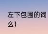 左下包围的词（左下包围的偏旁有什么）