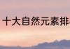 十大自然元素排名（自然元素有哪些）