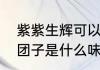 紫紫生辉可以拼词语吗（紫紫的清明团子是什么味道的）