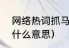 网络热词抓马是什么意思（“抓马”是什么意思）