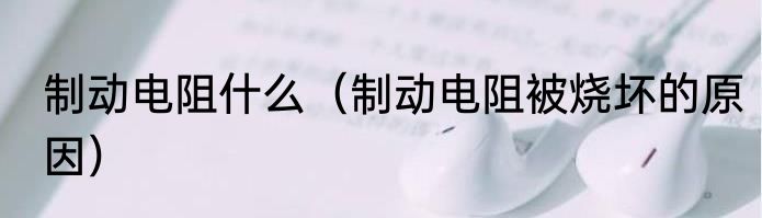 制动电阻什么（制动电阻被烧坏的原因）