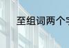 至组词两个字（至是什么意思）