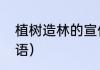 植树造林的宣传语（植树造林的宣传语）