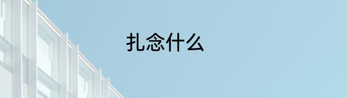 扎念什么