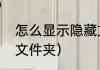 怎么显示隐藏文件夹（怎么显示隐藏文件夹）