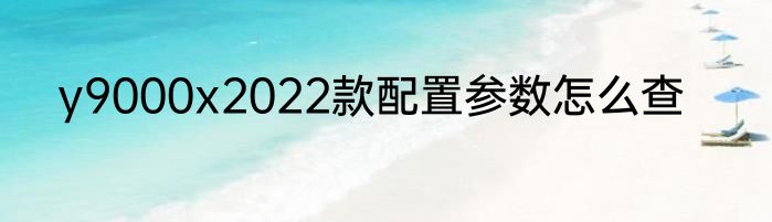 y9000x2022款配置参数怎么查