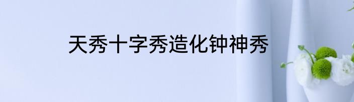 天秀十字秀造化钟神秀