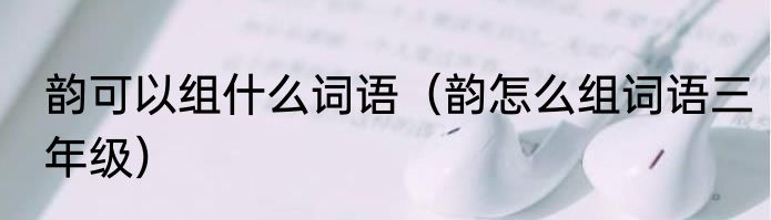 韵可以组什么词语（韵怎么组词语三年级）