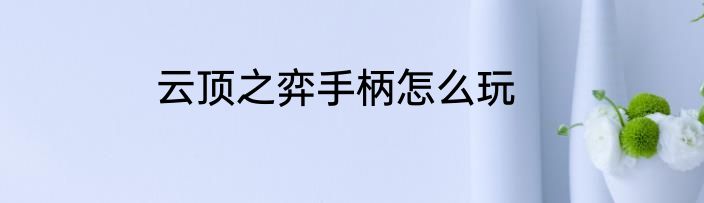 云顶之弈手柄怎么玩
