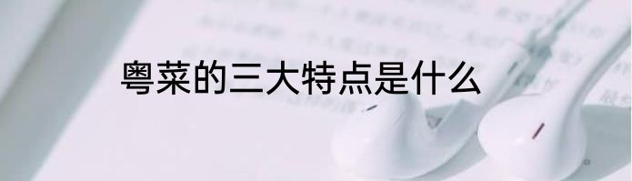 粤菜的三大特点是什么