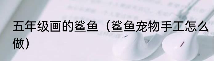 五年级画的鲨鱼（鲨鱼宠物手工怎么做）