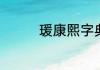 瑗康熙字典中瑗是几笔画