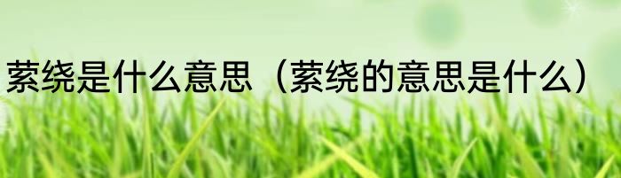 萦绕是什么意思（萦绕的意思是什么）