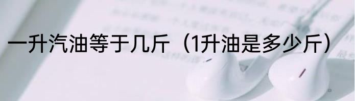 一升汽油等于几斤（1升油是多少斤）