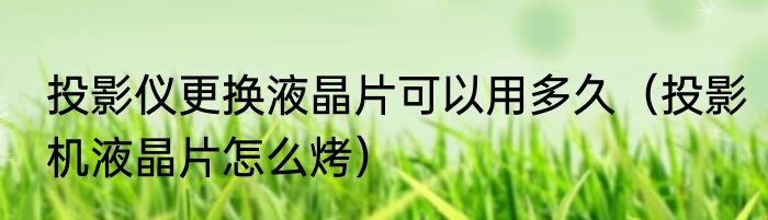 投影仪更换液晶片可以用多久（投影机液晶片怎么烤）