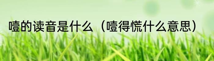 噎的读音是什么（噎得慌什么意思）