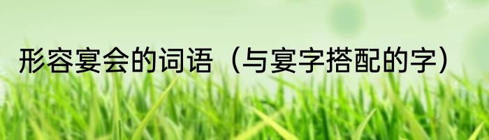 形容宴会的词语（与宴字搭配的字）