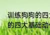 训练狗狗的四大基础动作（训练狗狗的四大基础动作）