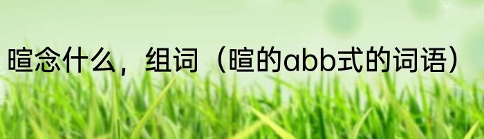 暄念什么，组词（暄的abb式的词语）