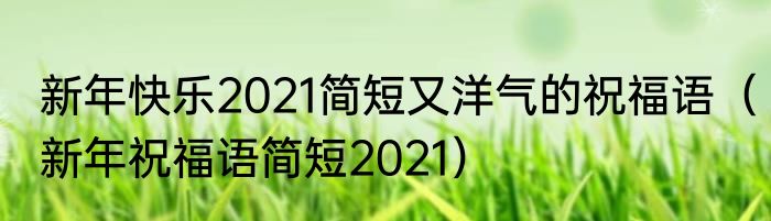新年快乐2021简短又洋气的祝福语（新年祝福语简短2021）