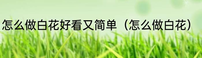 怎么做白花好看又简单（怎么做白花）